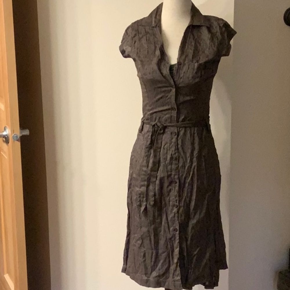 NWOT Billabong Khaki Shirt Dress Small